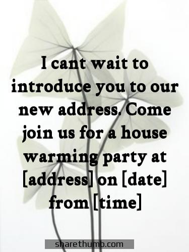 thank you message for housewarming invitation